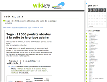 Tablet Screenshot of fr.wikiactu.com